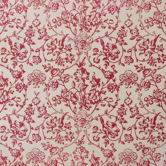 Enid's Ramble Wallpaper by Flora Soames in Ruby