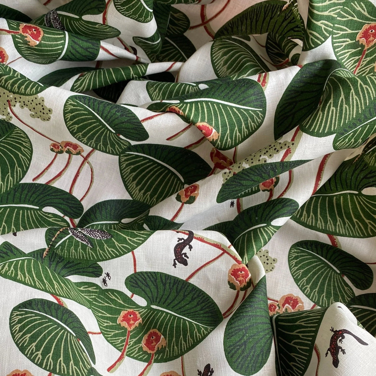 Mill Pond Fabric by Fanny Shorter in Puck