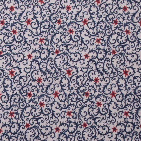 Filigree Fabric by Titley & Marr in Prussian