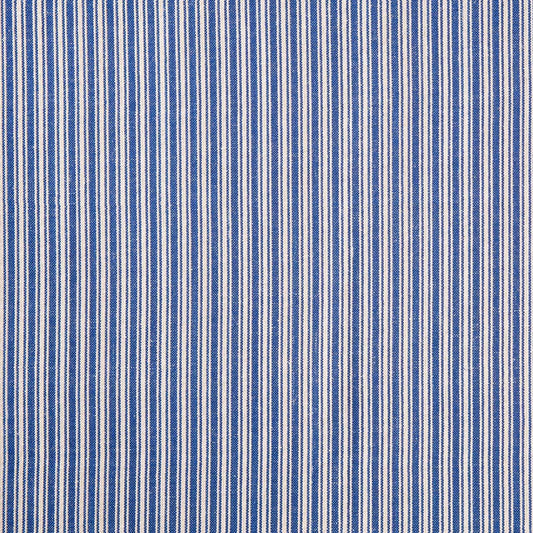 Ticking Stripe Fabric by Studio Atkinson in Blue