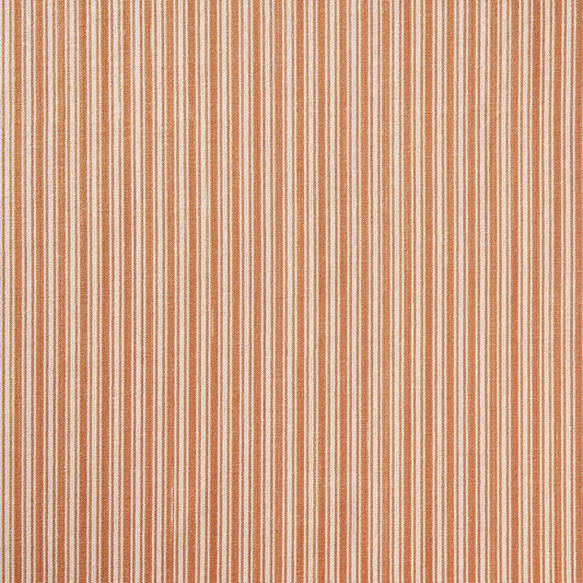 Ticking Stripe Fabric by Studio Atkinson in Orange