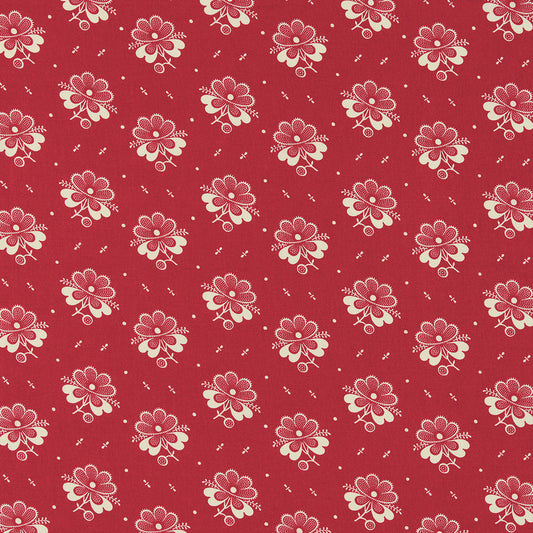 Fleur de Steppes Fabric by Décors Barbares in Red