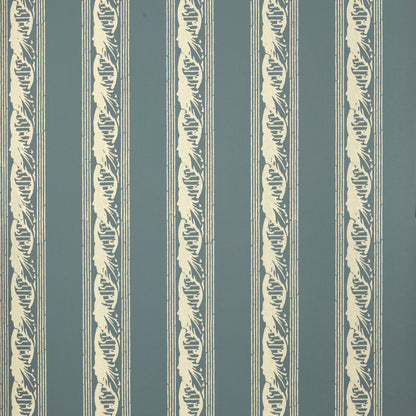 Palantine Stripe Piccola Wallpaper by Flora Soames in Ciel
