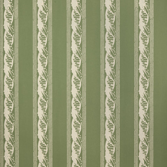 Palantine Stripe Piccola Wallpaper by Flora Soames in Carciofo