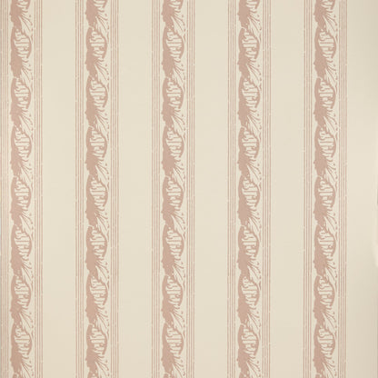 Palantine Stripe Piccola Wallpaper by Flora Soames in Powder On Crema
