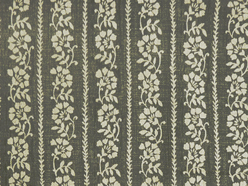 Toile Stripe Fabric by Titley & Marr in Charcoal
