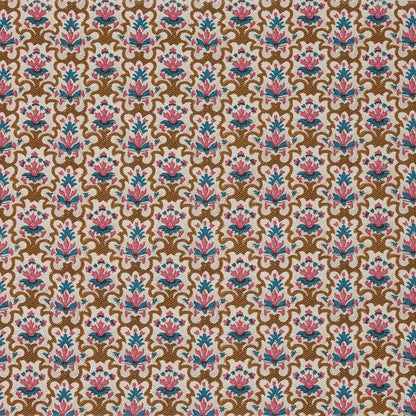 Floriane Fabric by Alice Sergeant in Chestnut