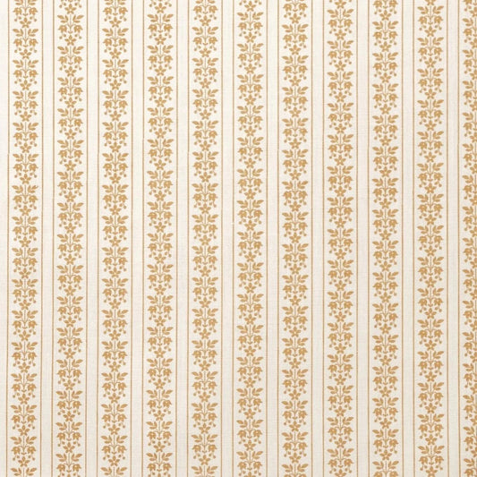 Folk Stripe Fabric by Alice Sergeant in Toffee