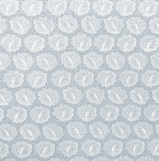 Leaves Fabric by Betsy Textiles in French Blue
