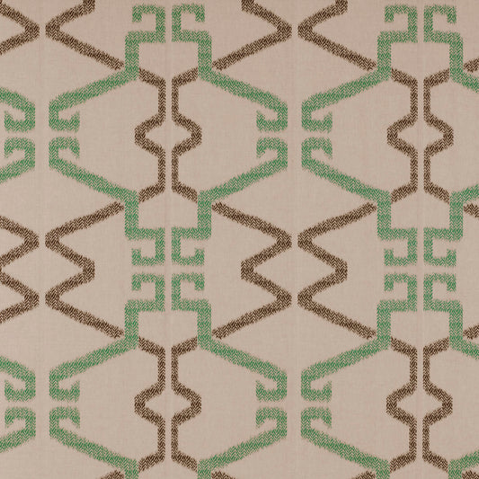 Caprera Fabric by Gaston y Daniela in Onyx/Verde