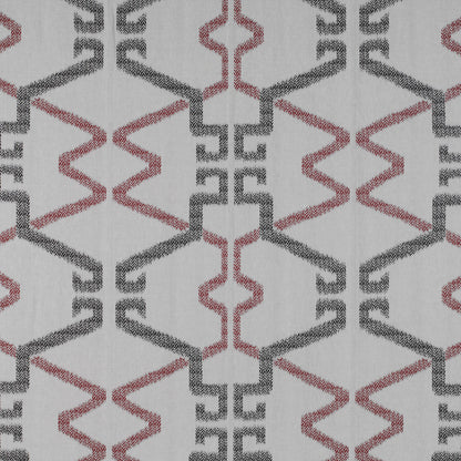 Caprera Fabric by Gaston y Daniela in Onyx/Rojo