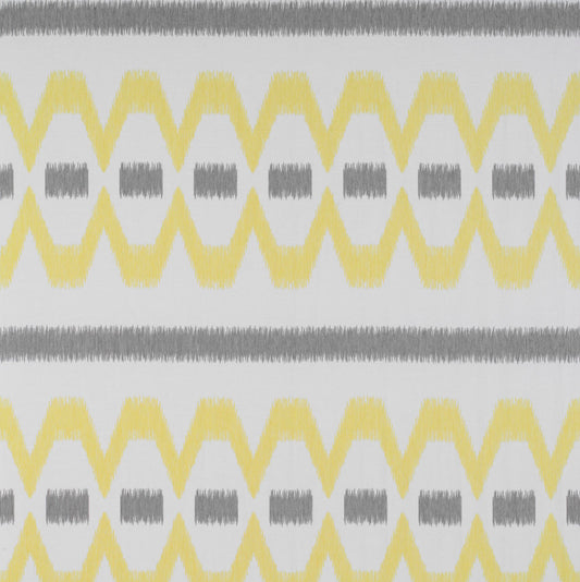 Lampedusa Fabric by Gaston y Daniela in Gris/Amarillo