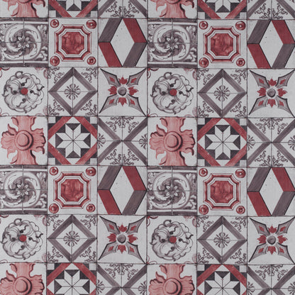 Trastevere Fabric by Gaston y Daniela in Rojo/Marron