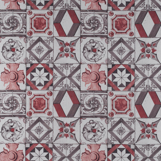 Trastevere Fabric by Gaston y Daniela in Rojo/Marron