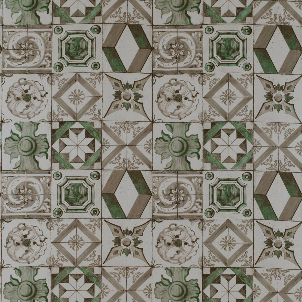 Trastevere Fabric by Gaston y Daniela in Verde