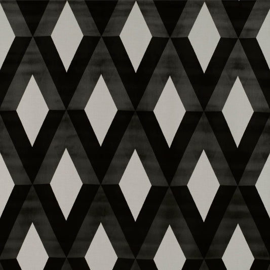 San Lorenzo Fabric by Gaston y Daniela in Blanco/Onyx