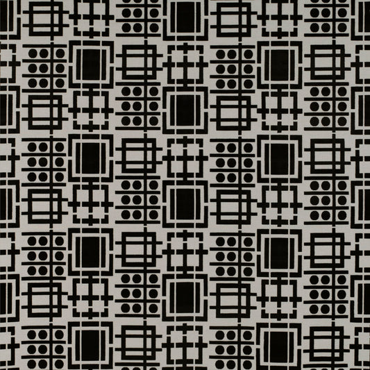 Prato Fabric by Gaston y Daniela in Blanco/Onyx