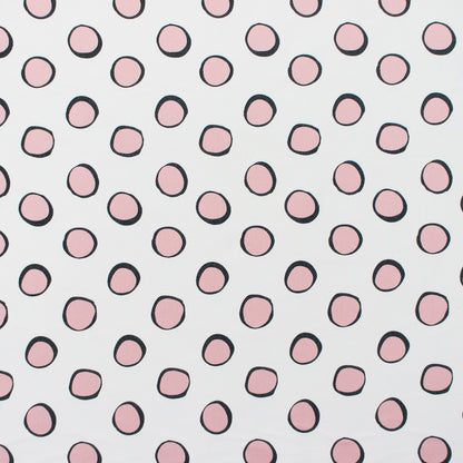 Solis Fabric by Gaston y Daniela in Blanco/Rosa