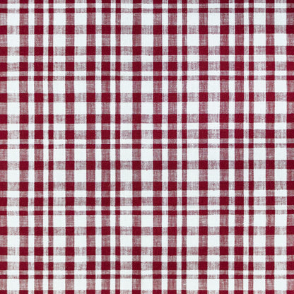 Drach Fabric by Gaston y Daniela in Blanco/Burdeos