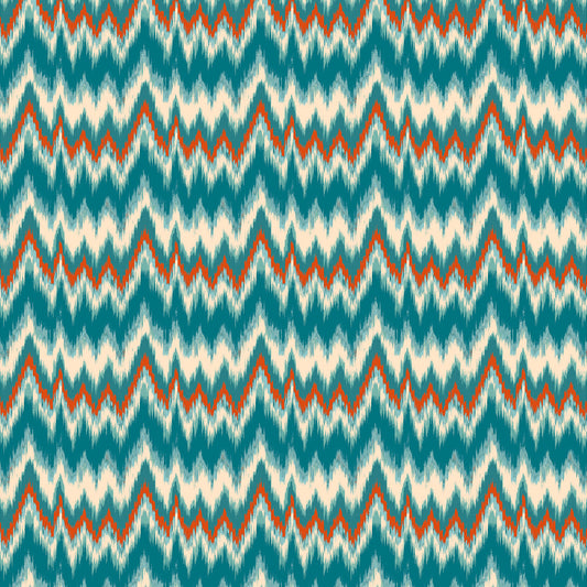 Cala Figuera Fabric by Gaston y Daniela in Azul Teja