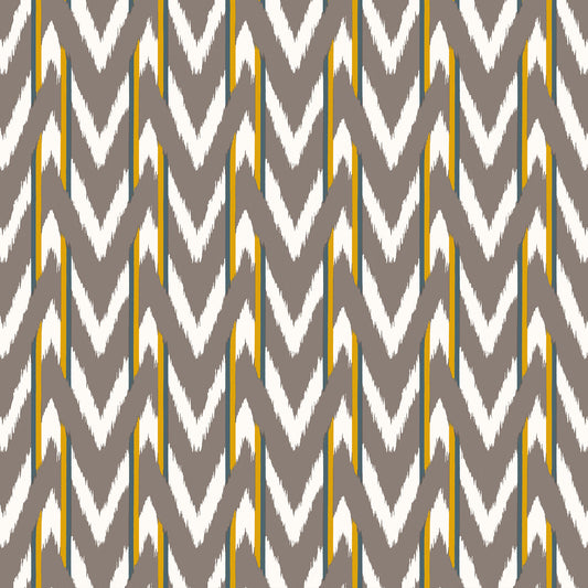 Cala D Or Fabric by Gaston y Daniela in Marron Ocre