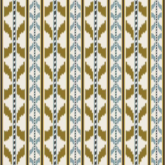 Cala Petita Fabric by Gaston y Daniela in Ocre Chocolate