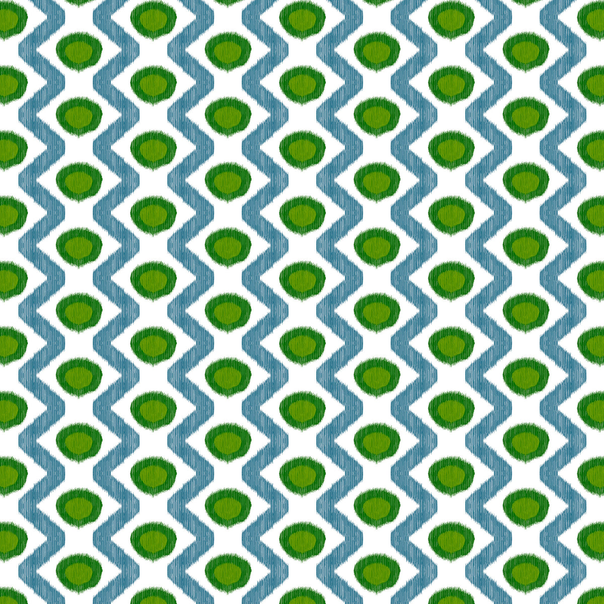 Cala Marsal Fabric by Gaston y Daniela in Verde Azul
