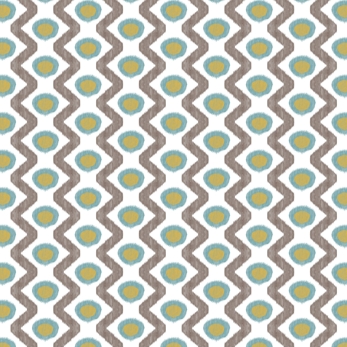 Cala Marsal Fabric by Gaston y Daniela in Azul Marron