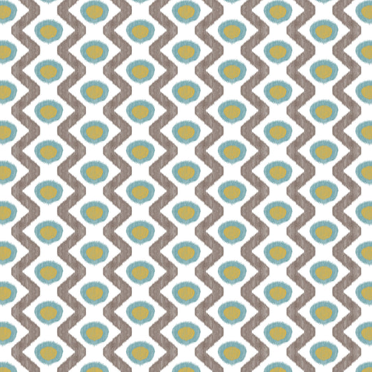 Cala Marsal Fabric by Gaston y Daniela in Azul Marron