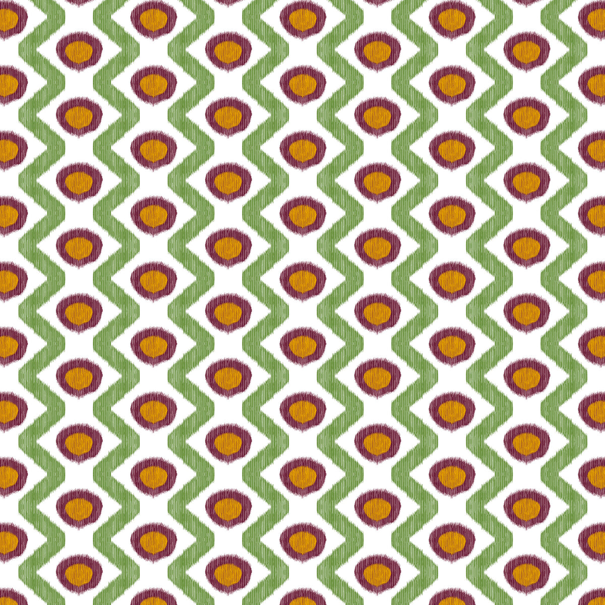 Cala Marsal Fabric by Gaston y Daniela in Verde Burdeos