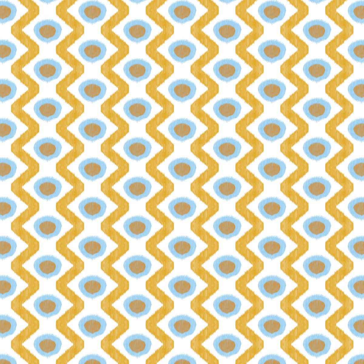 Cala Marsal Fabric by Gaston y Daniela in Azul Ocre