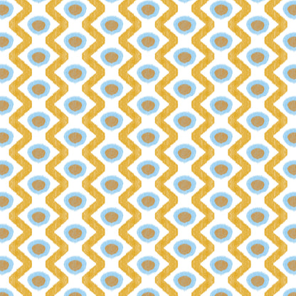 Cala Marsal Fabric by Gaston y Daniela in Azul Ocre