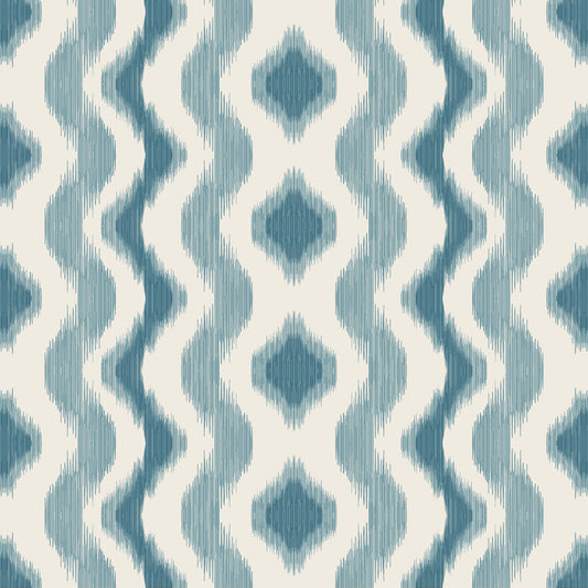 Cala Ferrera Fabric by Gaston y Daniela in Azul