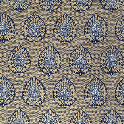 Palmeta Fabric by Gaston y Daniela in Fondo Oro