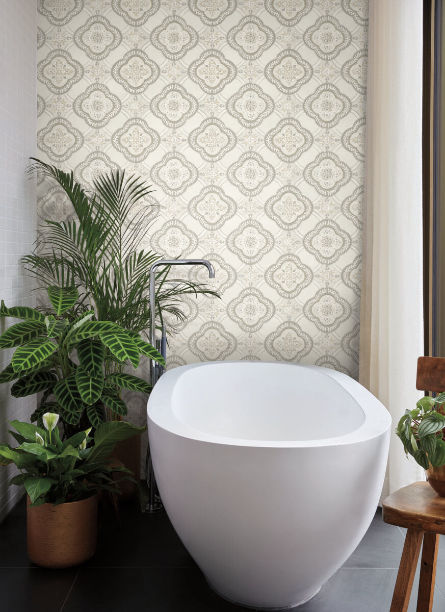 Garden Trellis Wallpaper