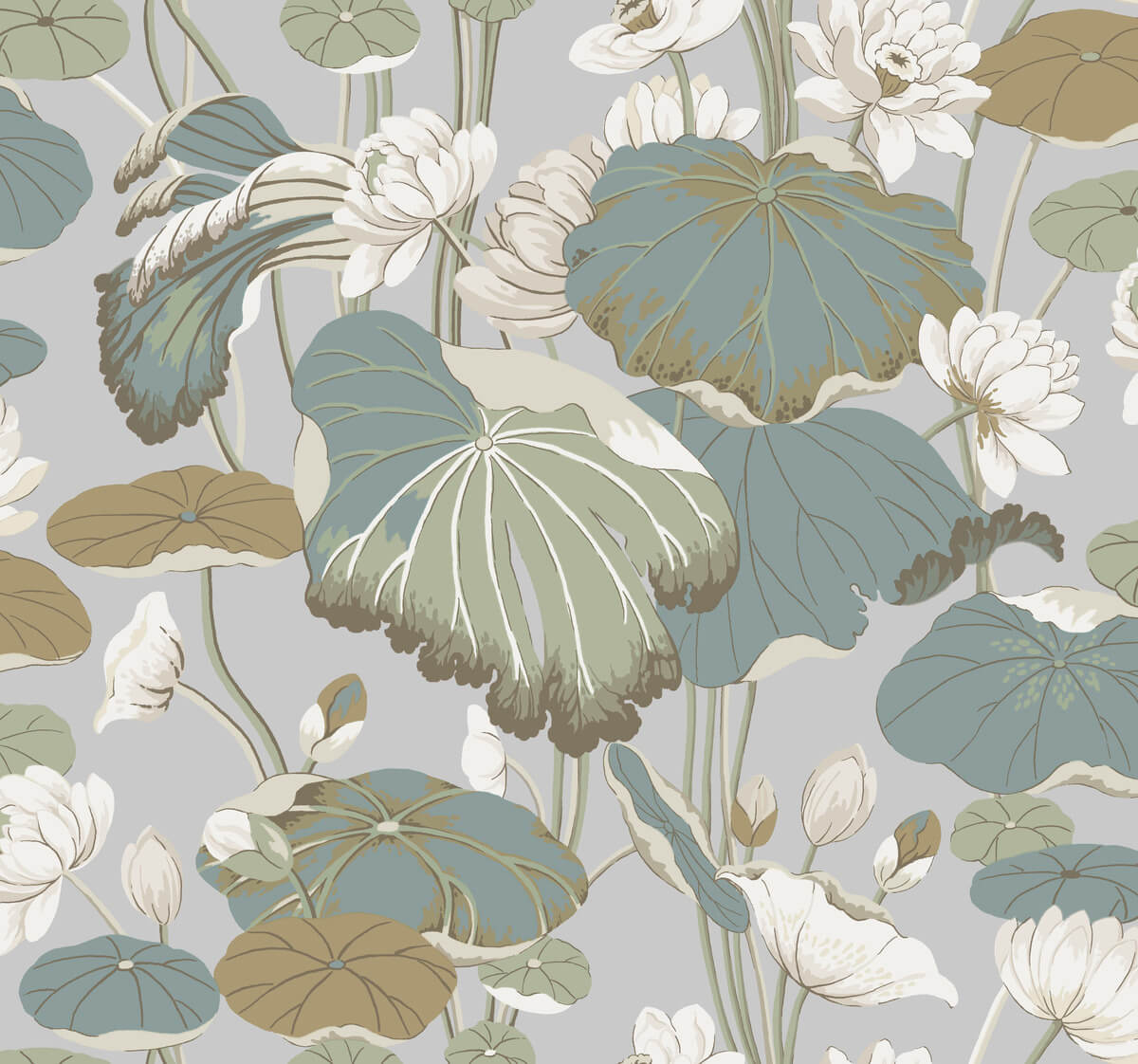 Greenhouse Lotus Pond Wallpaper