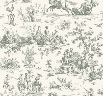 Seasons Toile Wallpaper