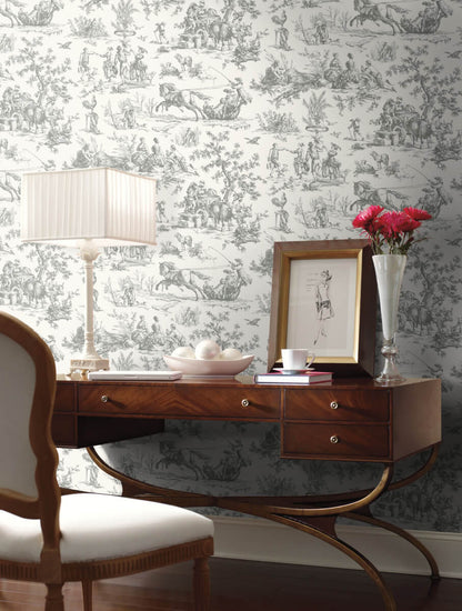Seasons Toile Wallpaper