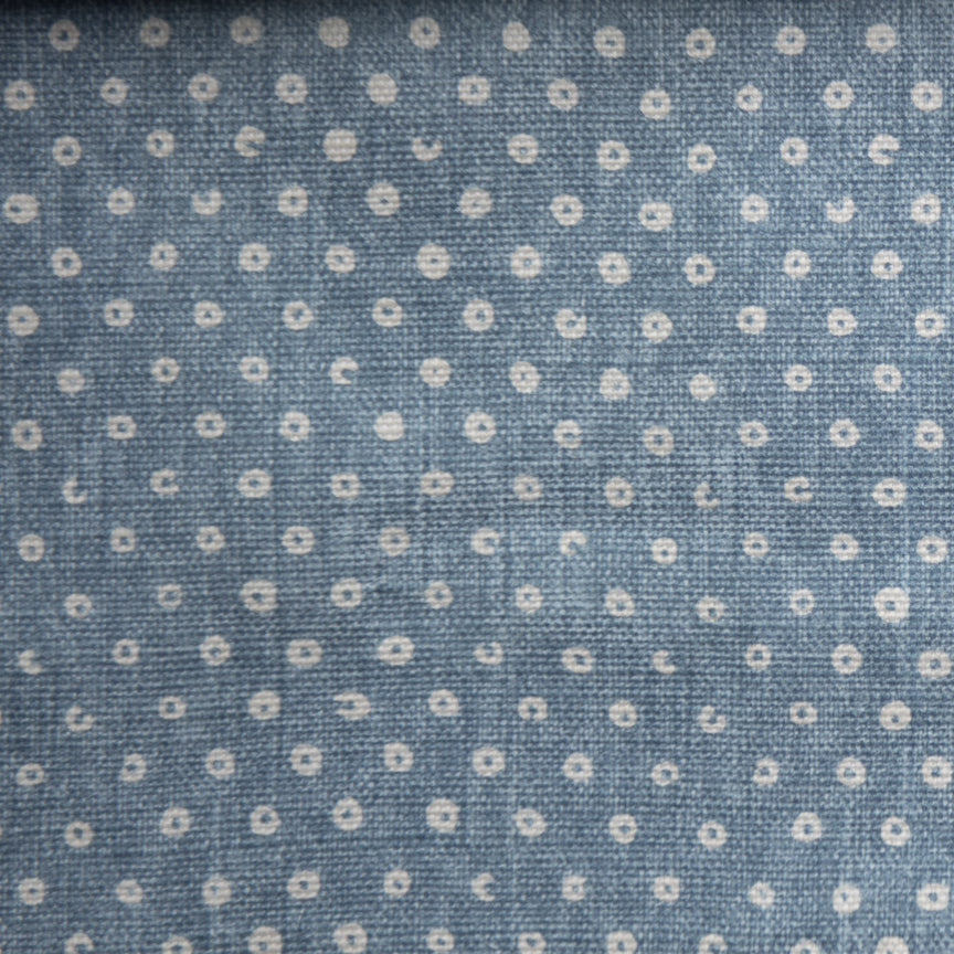Madras Spot Fabric by Titley & Marr in Cobalt