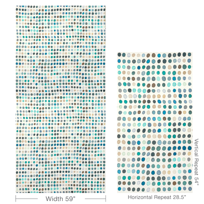 Twister Print - Denim/Aqua