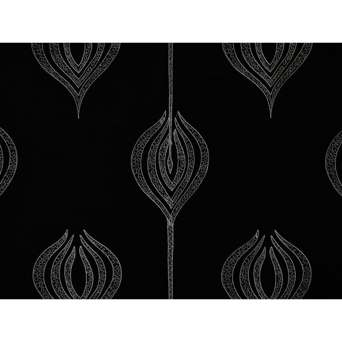 Tulip Embroidery - Black