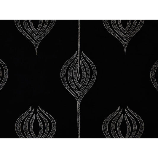 Tulip Embroidery - Black