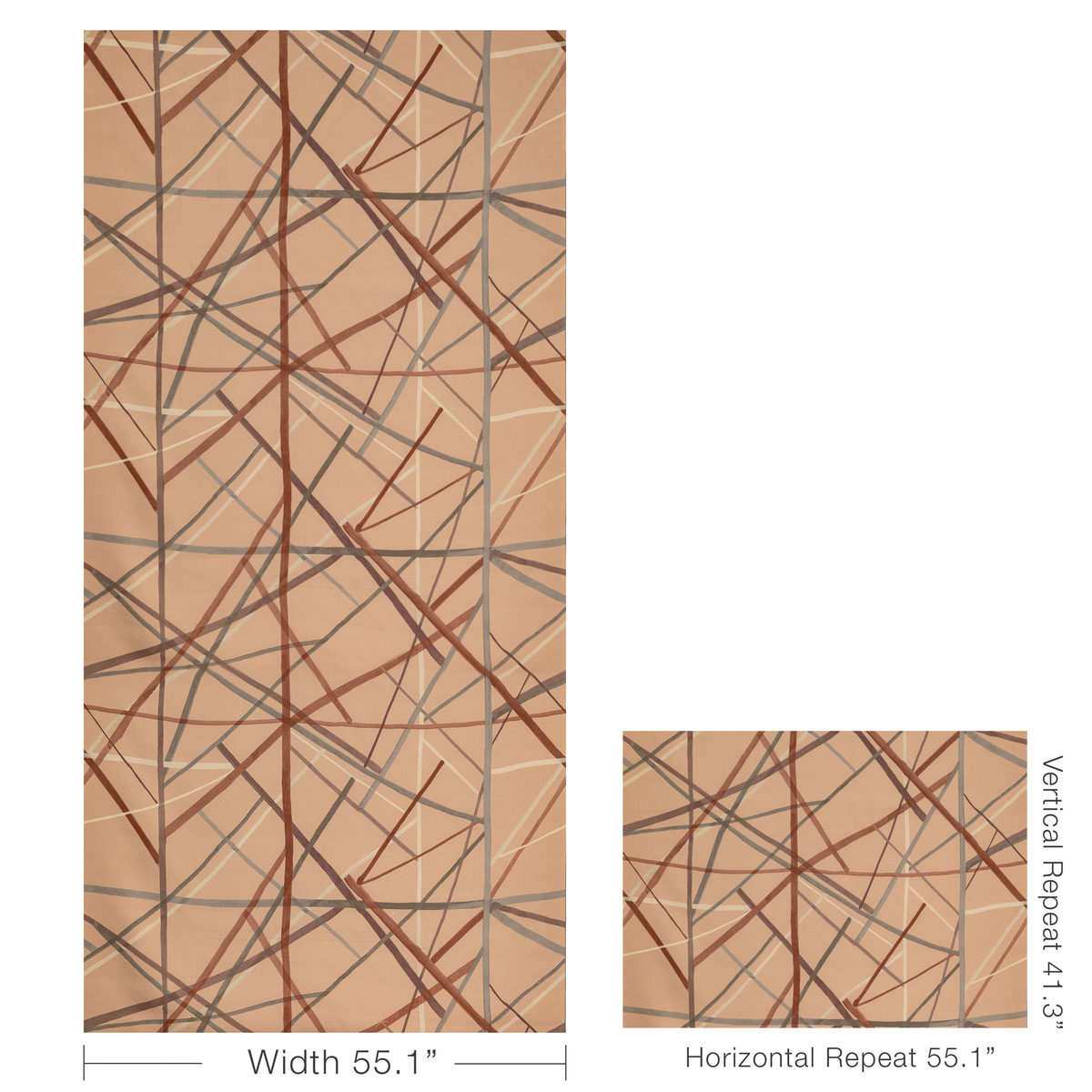 Simpatico Print - Faded Terracotta
