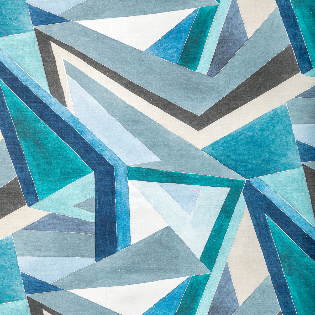 Roulade Print - Navy/Teal