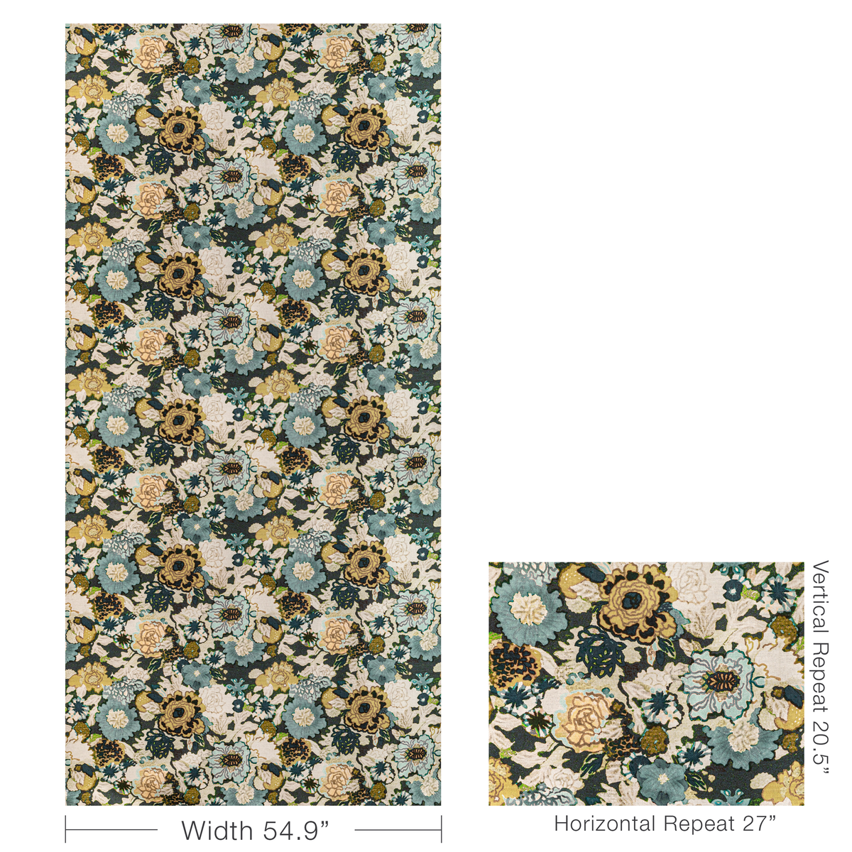 Arioso Print - Marine/Citron