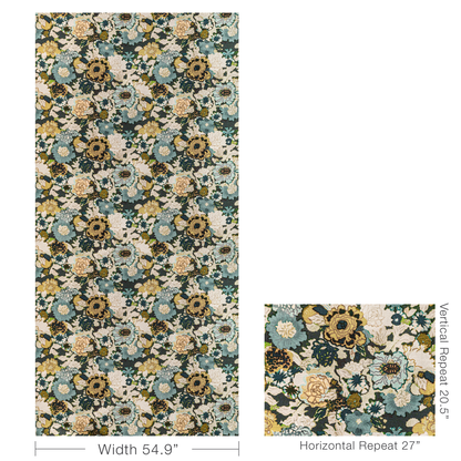 Arioso Print - Marine/Citron