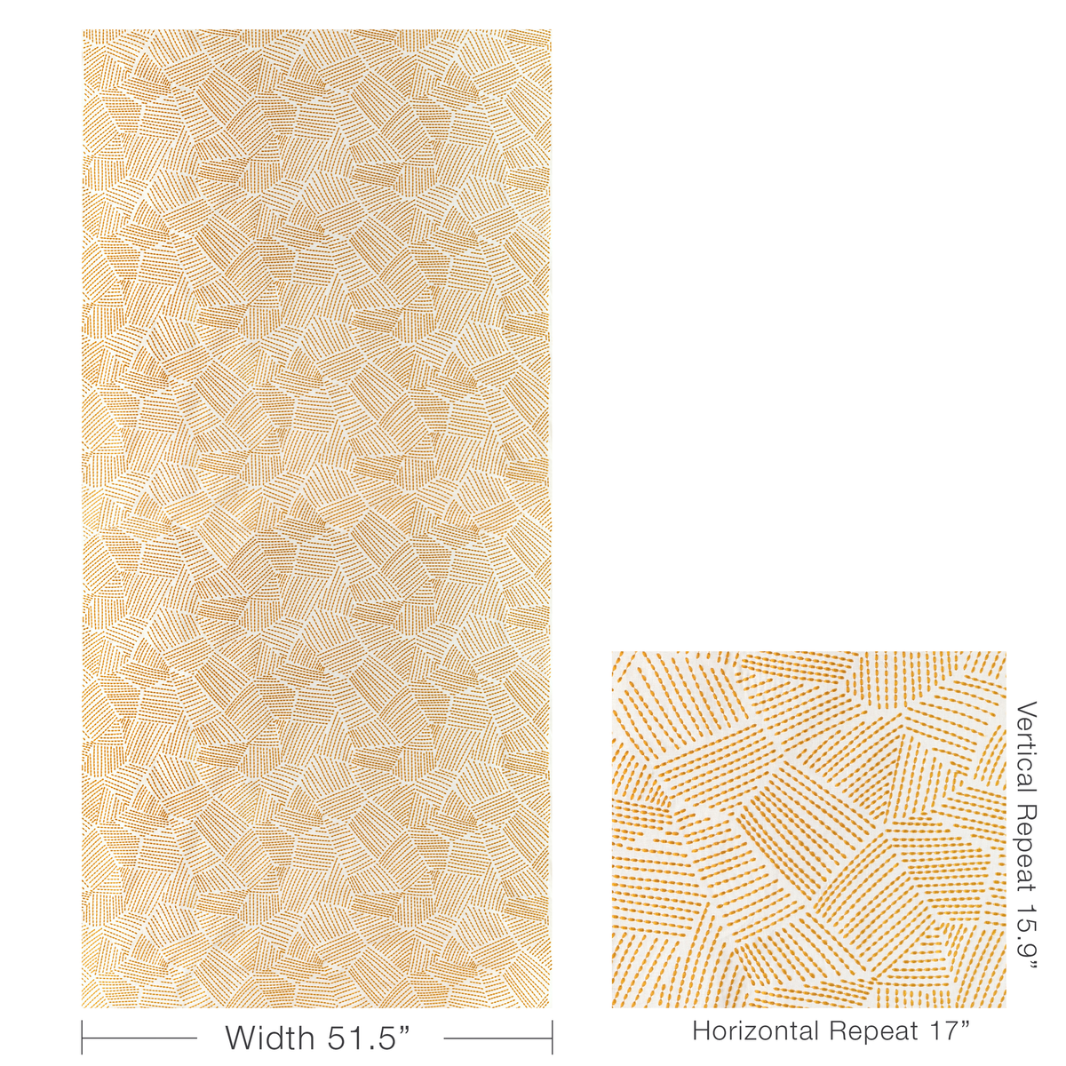 Chord Embroidery - Gold