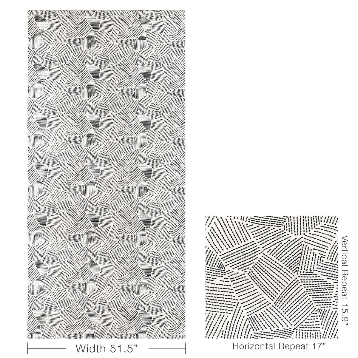 Chord Embroidery - Ebony