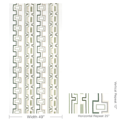 Tritone Embroidery - Sage
