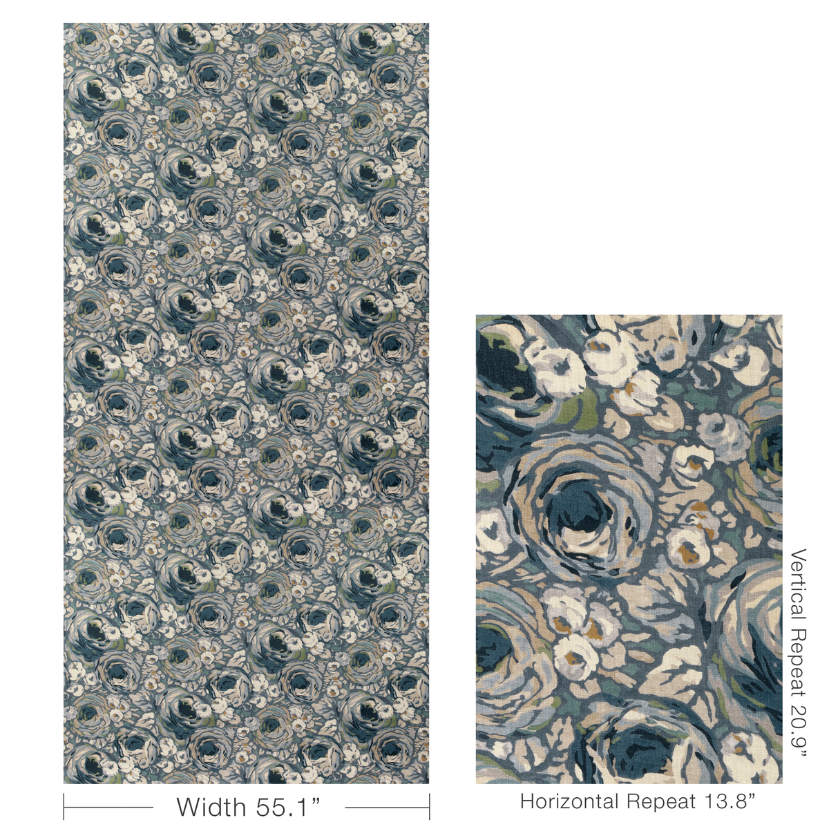 Orchard Print - Blue/Denim